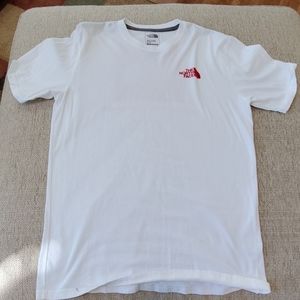 North Face White Tshirt Size Medium
